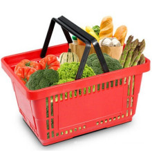 High quality wholesale supermarket plastic shopping basket